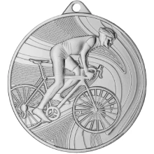 Medal srebrny- kolarstwo - medal stalowy