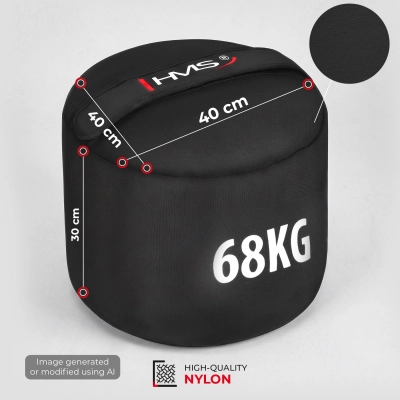 WSN68 SANDBAG STRONGMAN WOREK TRENINGOWY DO WYPEŁNIENIA 68 KG COMMERCIAL HMS