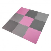 MP10  MATA PUZZLE MULTIPACK PINK-GREY 9 ELEMENTÓW 10MM ONE FITNESS
