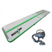 Ścieżka Mata gimnastyczna Airtrack MASTER 500 x 100 x 10 cm - szaro - zielona