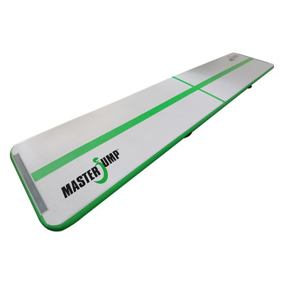Ścieżka Mata gimnastyczna Airtrack MASTER 500 x 100 x 10 cm - szaro - zielona