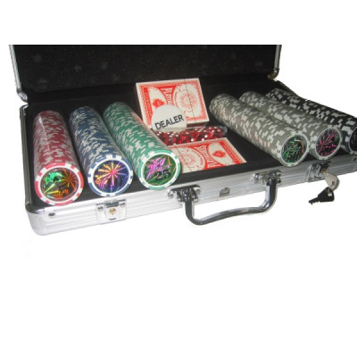 Zestaw Do Pokera 300 w Aluminiowej walizce