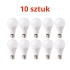 Zestaw 10 sztuk Żarówek LED A60 E27 15W Barwa Biała Ciepła