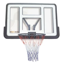 Obręcz do koszykówki z przezroczystą tablicą SPARTAN 110 x 75 cm